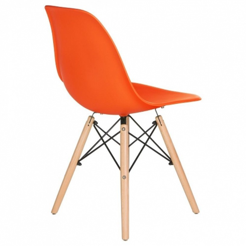 Стул EAMES оранжевый деревянные ножки Стул EAMES оранжевый деревянные ножки