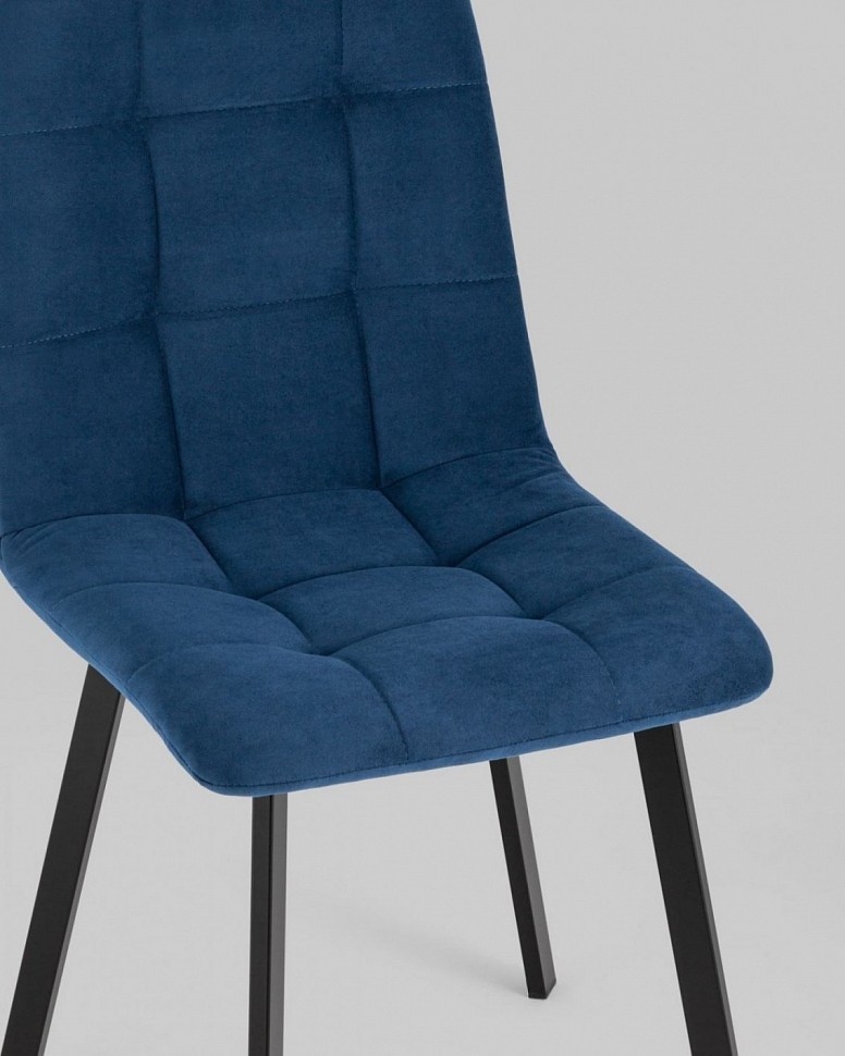 Стул Oliver Square велюр синий