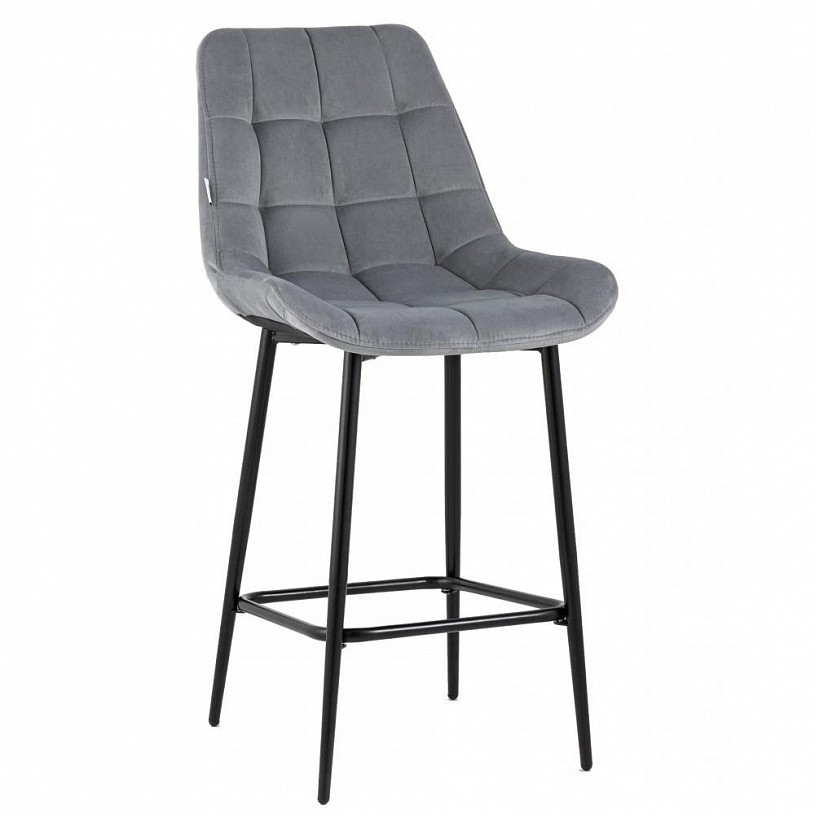 Стул полубарный Флекс велюр серый Стул полубарный Флекс велюр серый