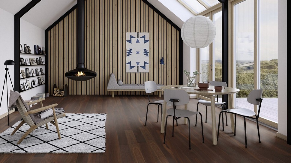 Паркетная доска BOEN ДУБ ANDANTE  с фаской 209 EEGV3KFD