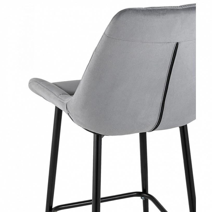 Стул полубарный Флекс велюр серый Стул полубарный Флекс велюр серый