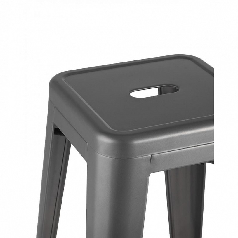 Стул барный TOLIX серебристый матовый Стул барный TOLIX серебристый матовый