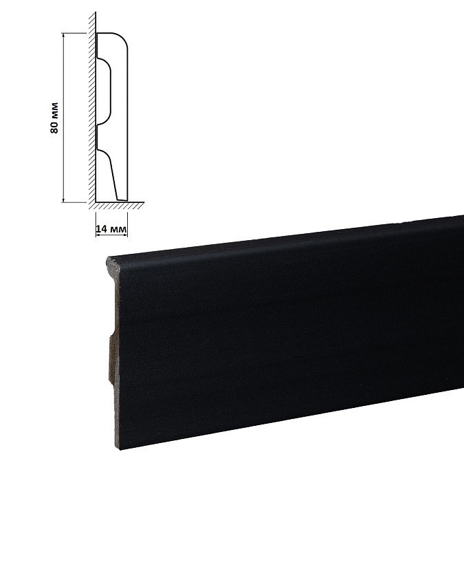 Плинтус Bonkeel Top HDPS 02 Черный