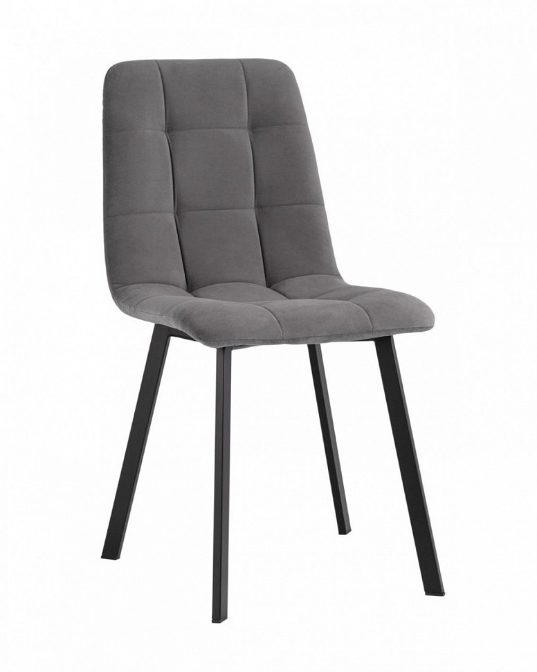 Стул Oliver Square велюр тёмно-серый
