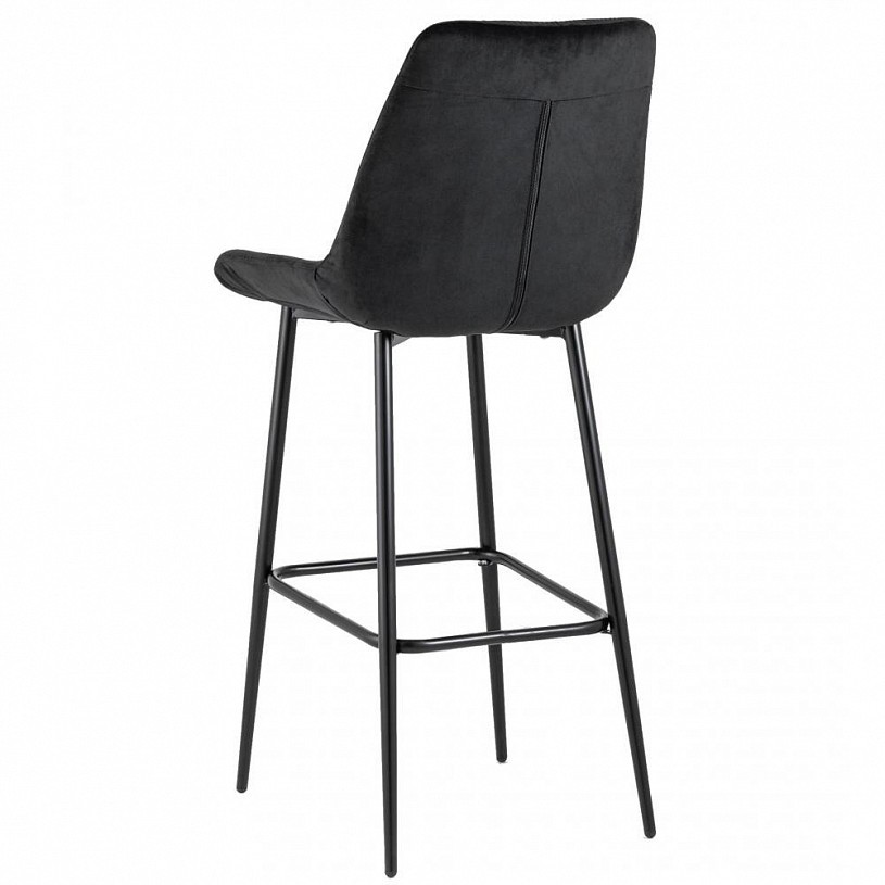 Стул барный Флекс велюр черный