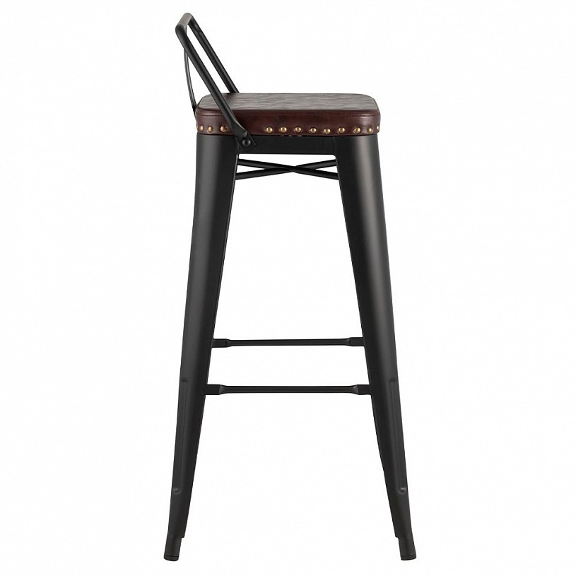 Стул барный TOLIX SOFT черный матовый Стул барный TOLIX SOFT черный матовый