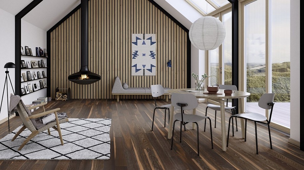 Паркетная доска ДУБ LAVA с фаской 209 XAGV4KFD Паркетная доска ДУБ LAVA с фаской 209 XAGV4KFD