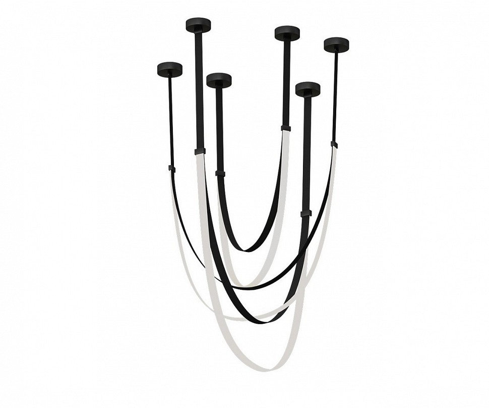 07689A-150+180+210,19 Подвес Лирд черный h150+180+210 Led 256W (4000K) 07689A-150+180+210,19 Подвес Лирд черный h150+180+210 Led 256W (4000K)