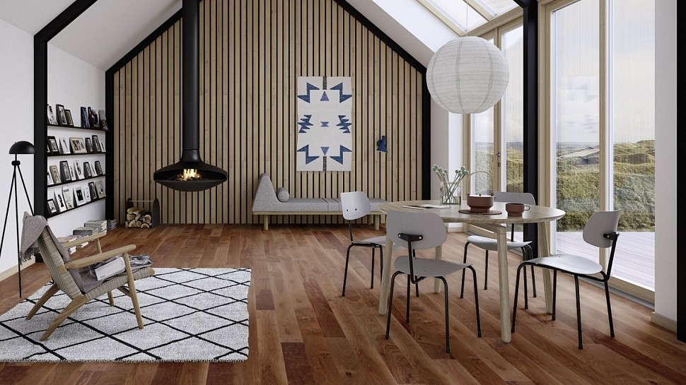 Паркетная доска BOEN ОРЕХ АМЕРИКАНСКИЙ ANIMOSO NUG845PD