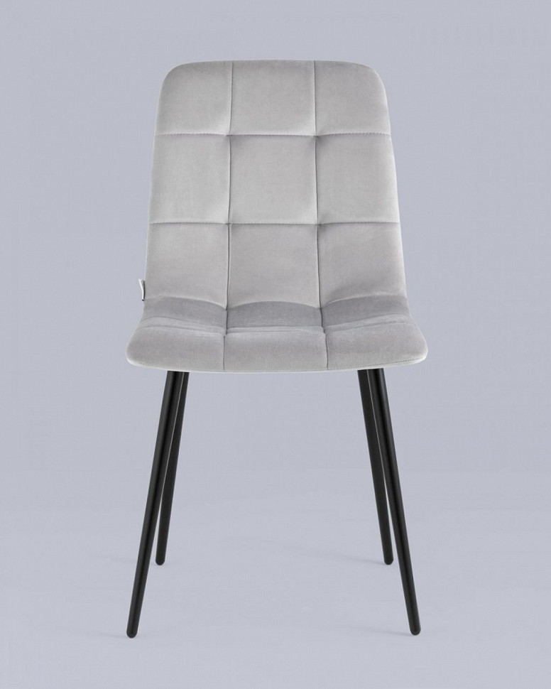 Стул Одди велюр светло-серый Стул Одди велюр светло-серый