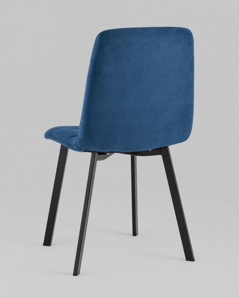 Стул Oliver Square велюр синий