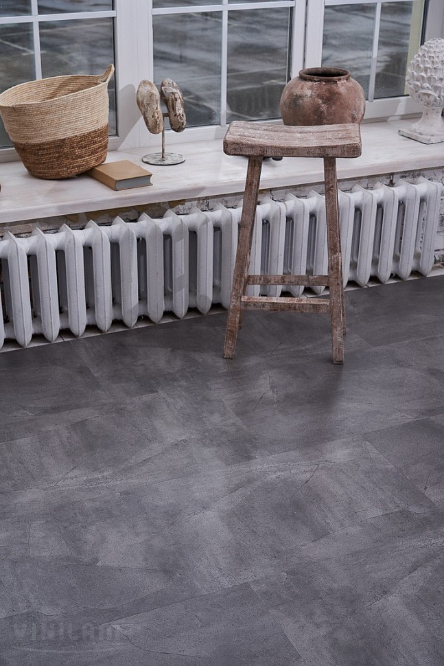 Виниловое покрытие Vinilam СЕРЫЙ БЕТОН 61602