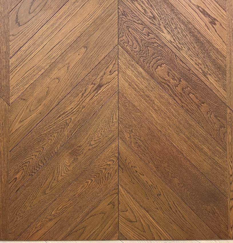 Французская елка LOUVRE Дуб Havana Brown АВC лак