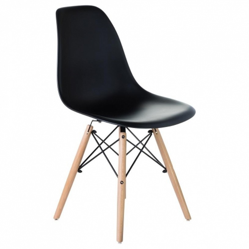 Стул EAMES черный деревянные ножки Стул EAMES черный деревянные ножки