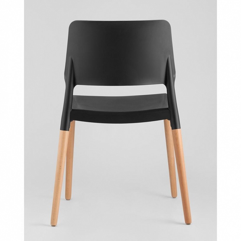 Стул BISTRO черный с деревянными ножками Стул BISTRO черный с деревянными ножками