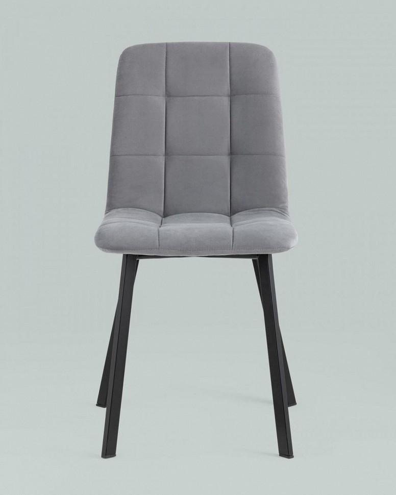 Стул Oliver Square велюр серый