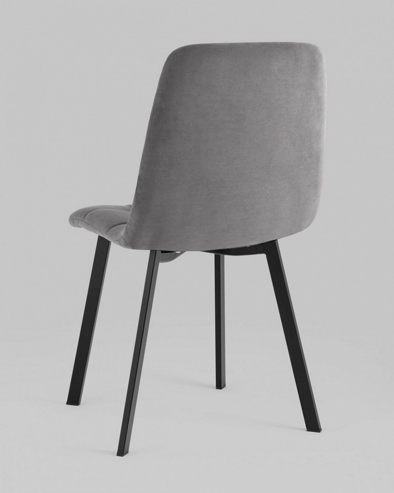 Стул Oliver Square велюр тёмно-серый