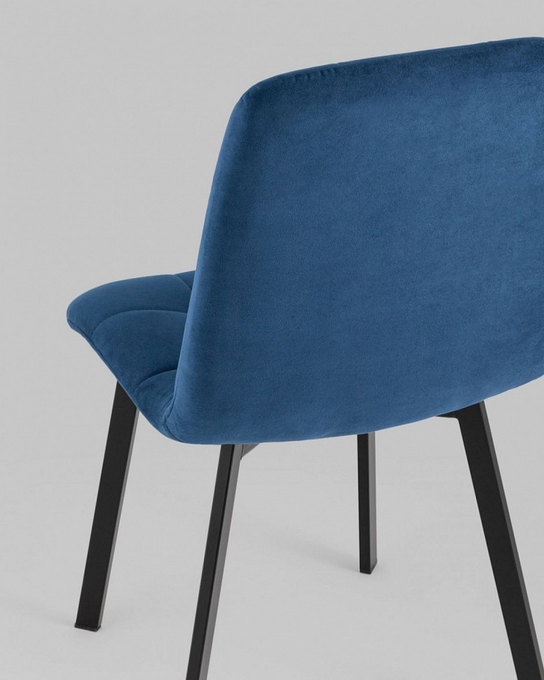 Стул Oliver Square велюр синий