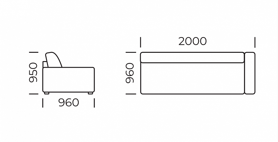 Прямой диван Сиена  (тахта с дельфином)