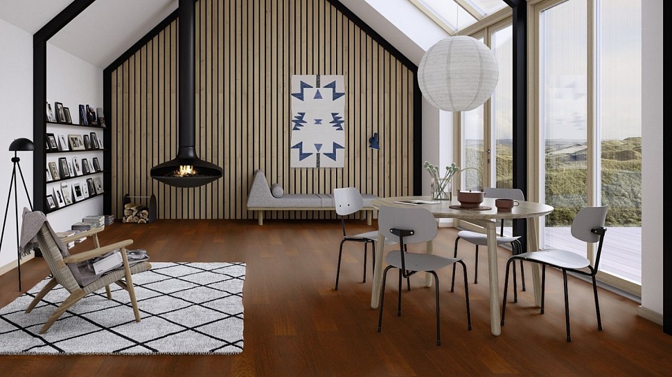 Паркетная доска BOEN ДУБ CORDOBA ECG875PD