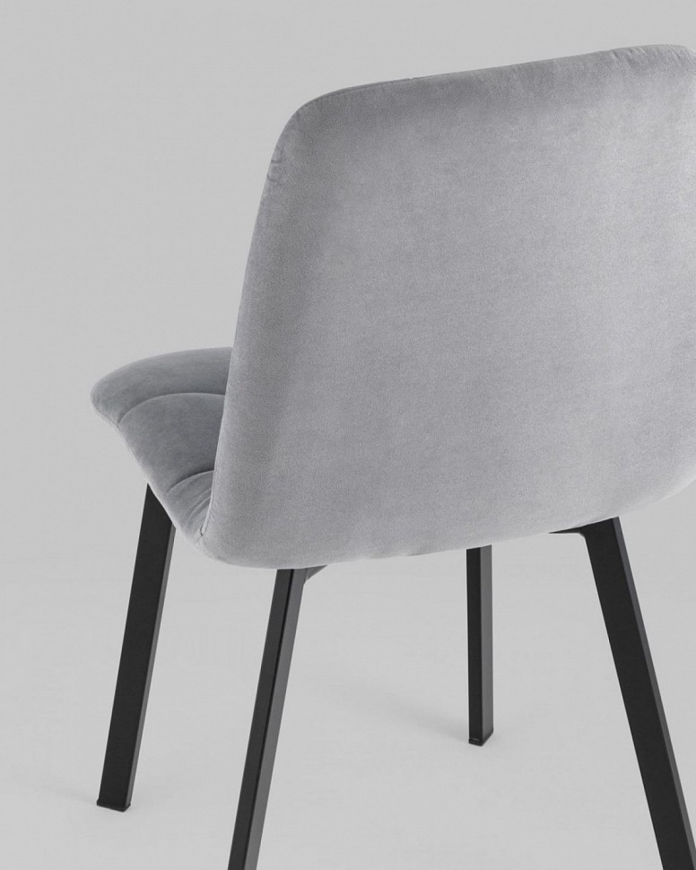 Стул Oliver Square велюр серый
