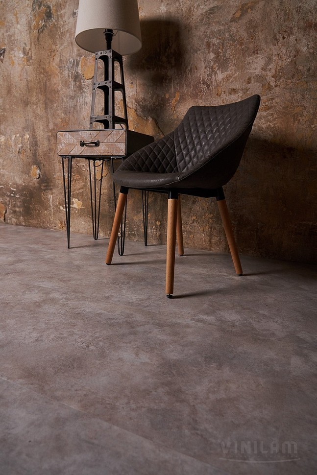 Виниловое покрытие Vinilam БЕТОН 61606