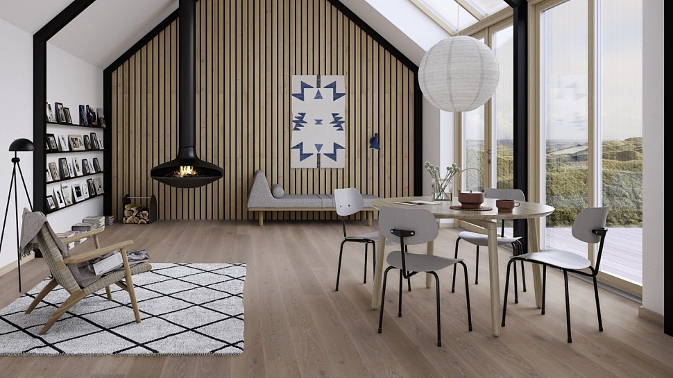 Паркетная доска BOEN ДУБ INDIA GREY с фаской 138 PHG843FD