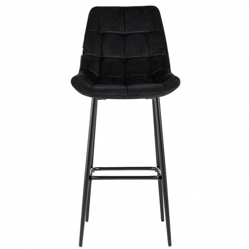 Стул барный Флекс велюр черный
