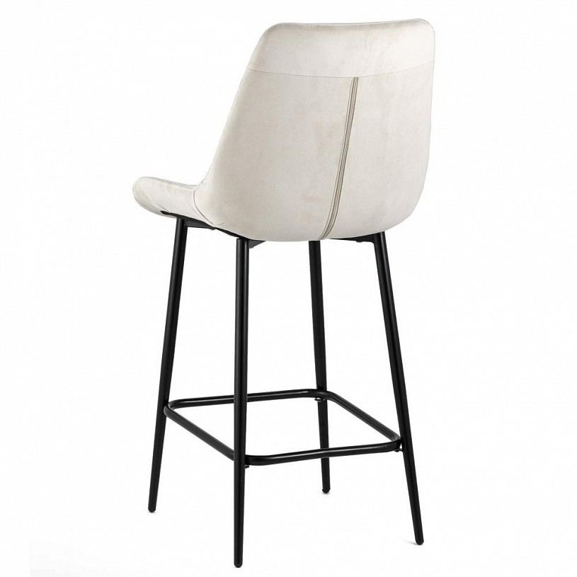 Стул полубарный Флекс велюр бежевый