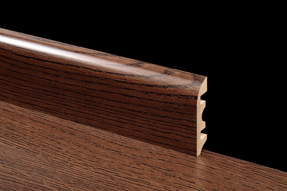 Плинтус для ламината Floorway: Венге Денвер GRX-65 Плинтус для ламината Floorway: Венге Денвер GRX-65