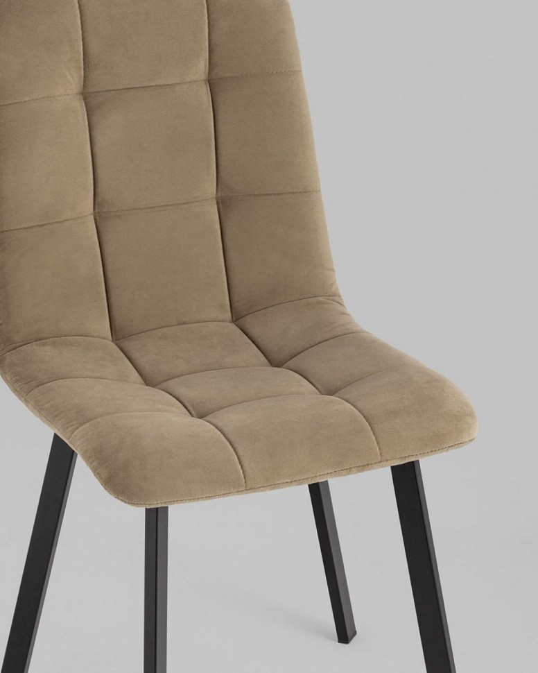 Стул Oliver Square велюр капучино