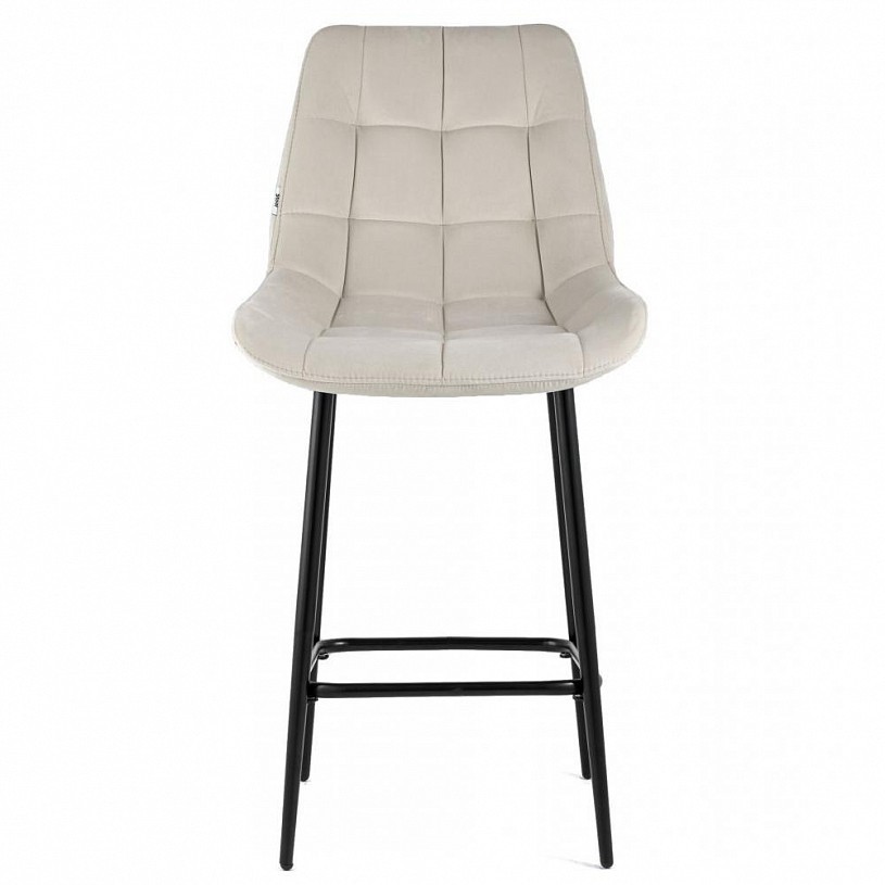 Стул полубарный Флекс велюр бежевый