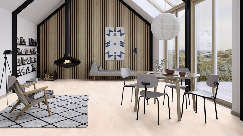 Паркетная доска BOEN ЯСЕНЬ POLAR APGL35TD