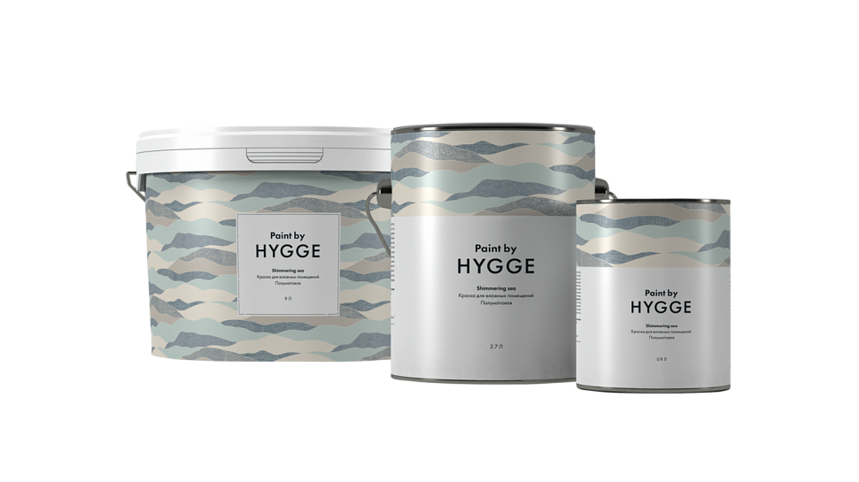 Полуматовая водно-дисперсионная краска для интерьеров Shimmering sea 0,9 л