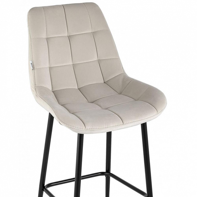 Стул барный Флекс велюр бежевый