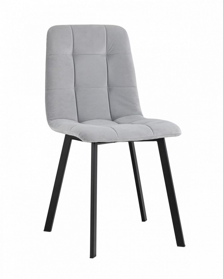 Стул Oliver Square велюр светло-серый
