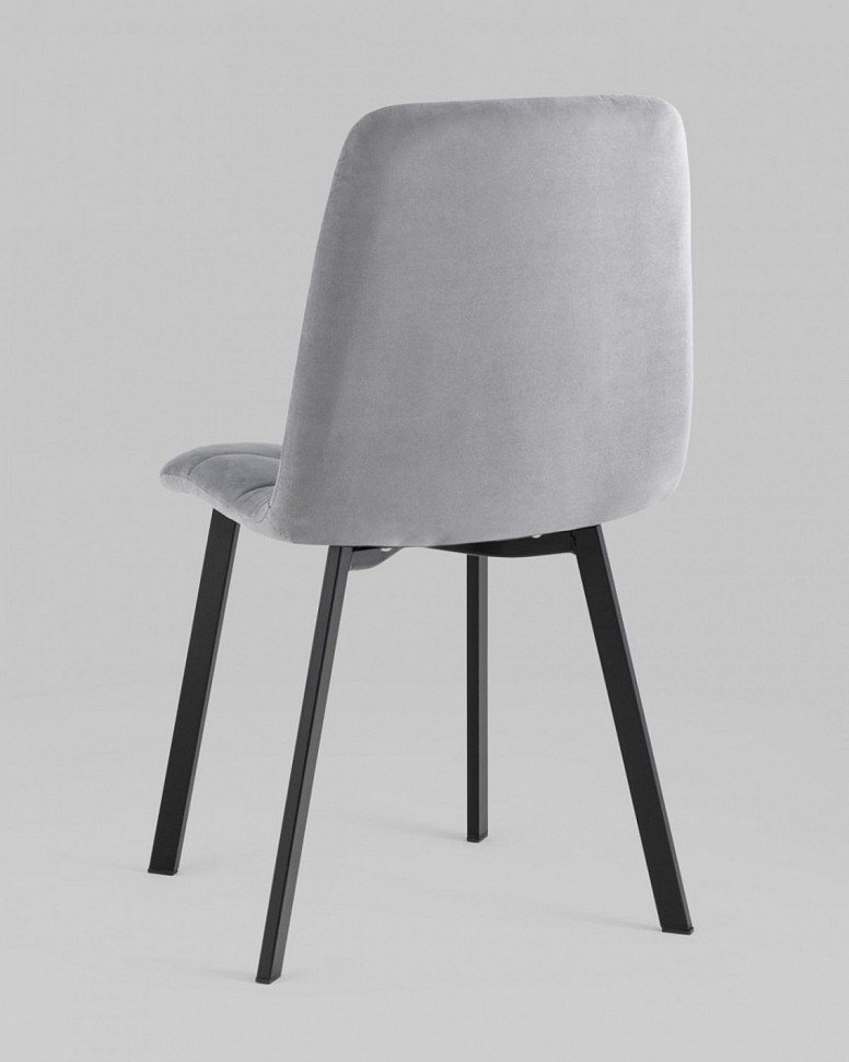 Стул Oliver Square велюр серый