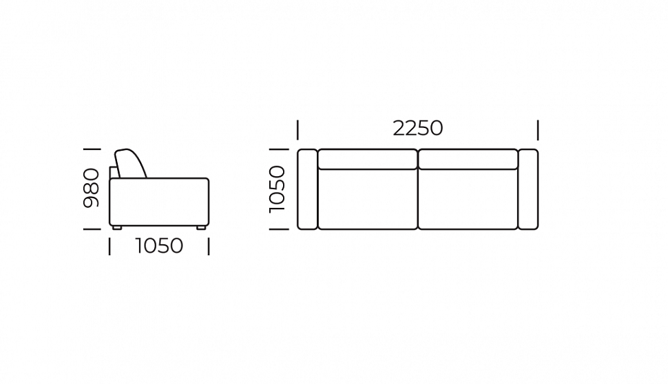 Прямой диван Венеция  (локти «массив»)