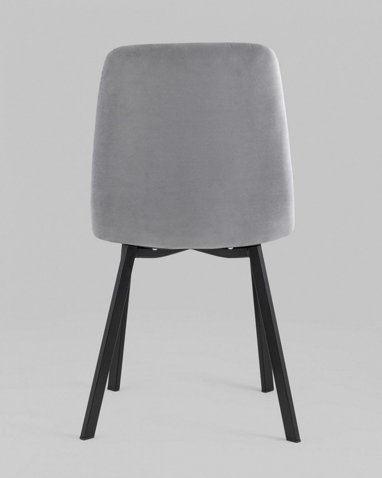 Стул Oliver Square велюр серый