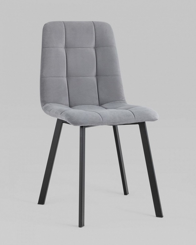 Стул Oliver Square велюр серый