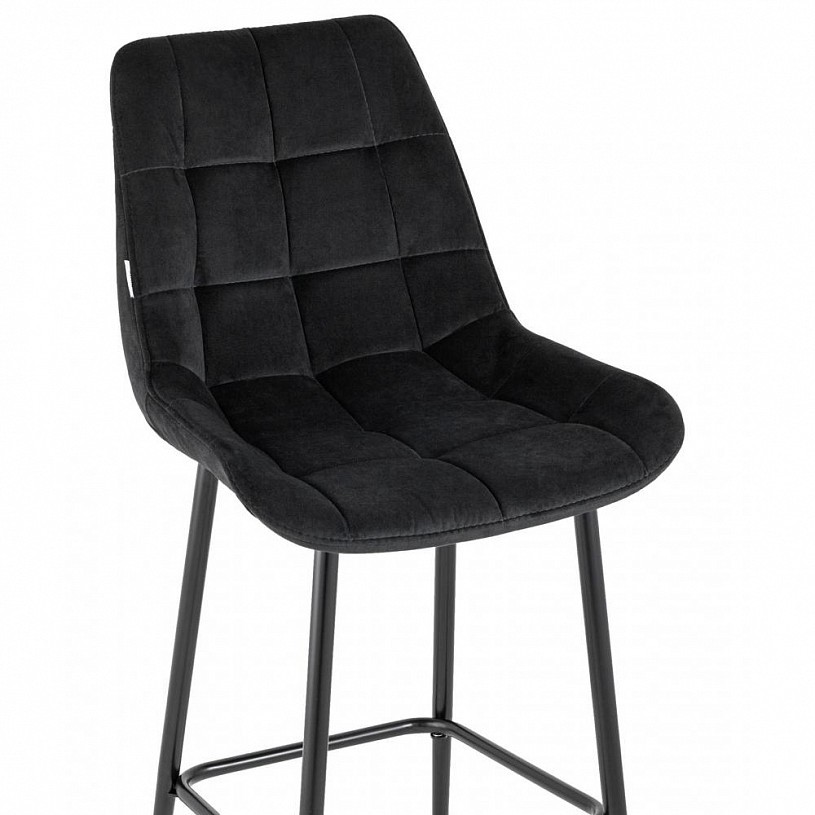 Стул барный Флекс велюр черный