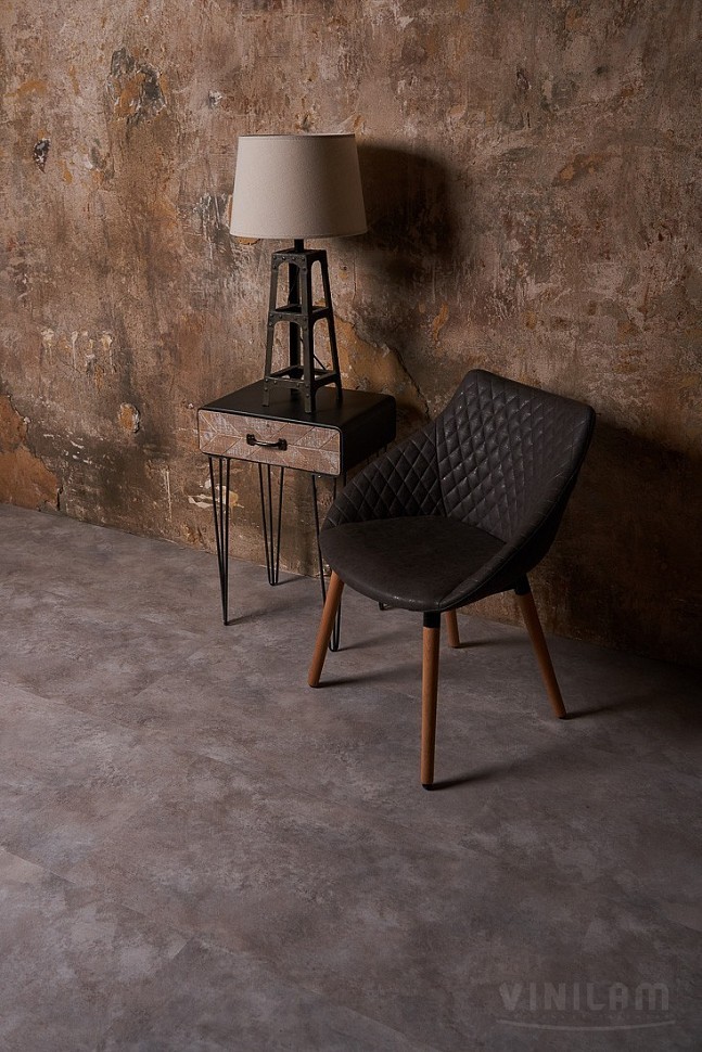 Виниловое покрытие Vinilam БЕТОН 61606