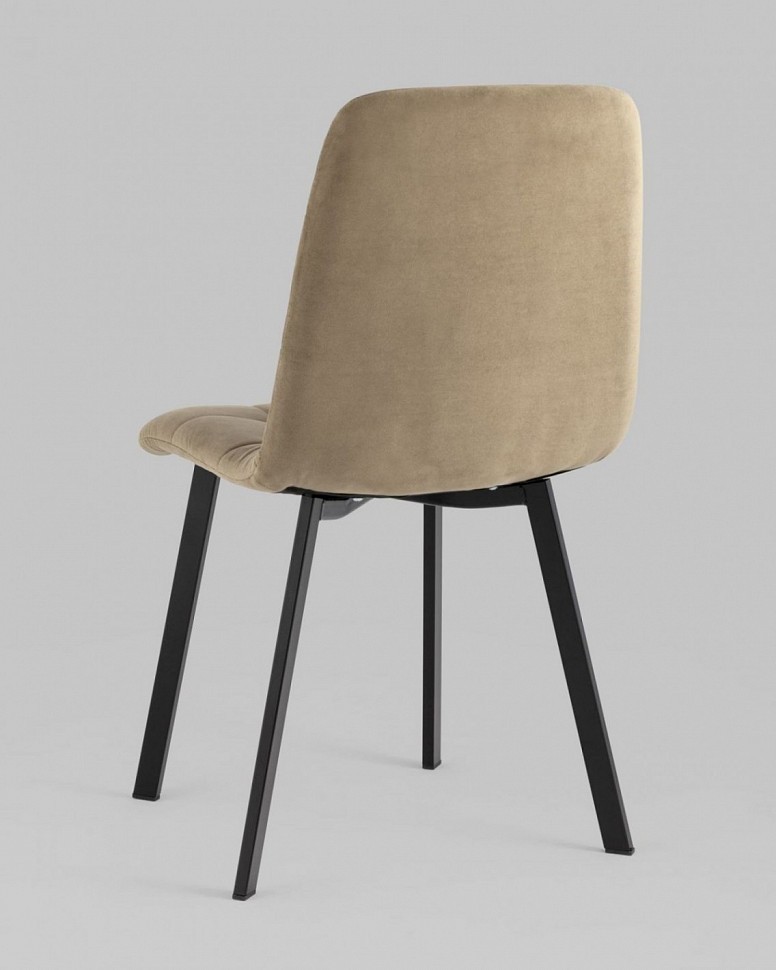 Стул Oliver Square велюр капучино