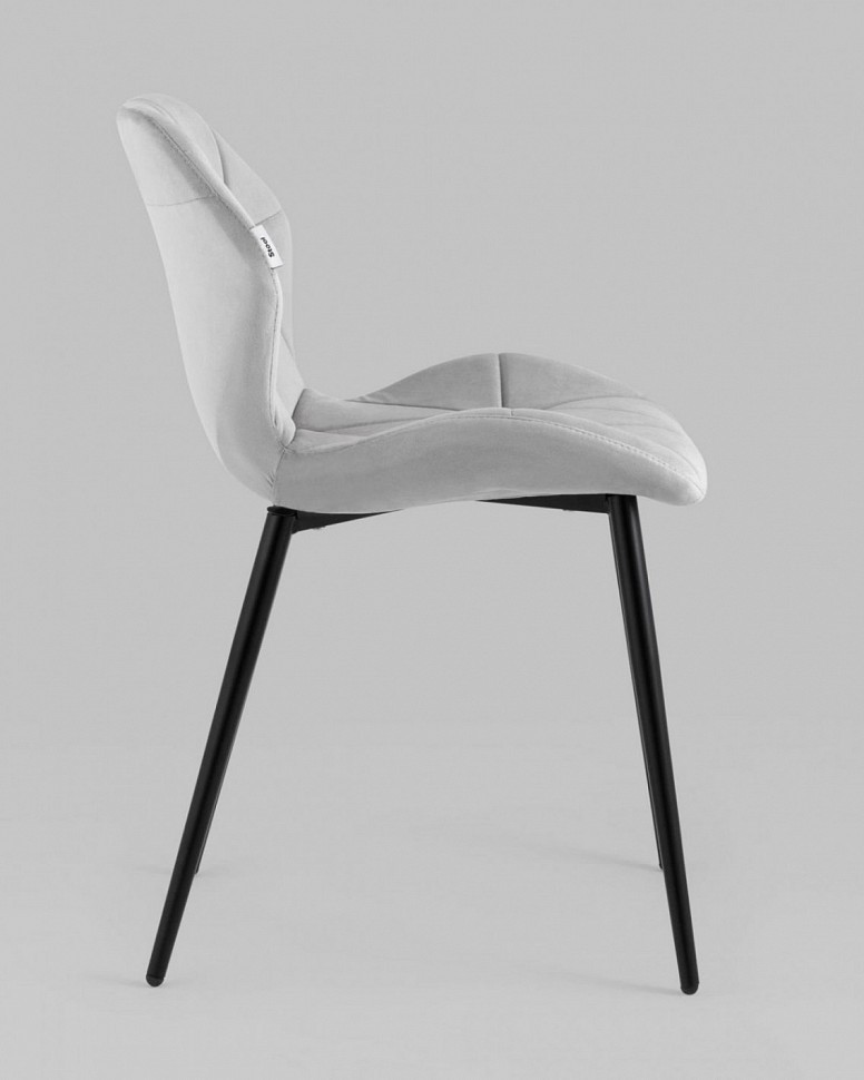 Стул Эдвин велюр серый