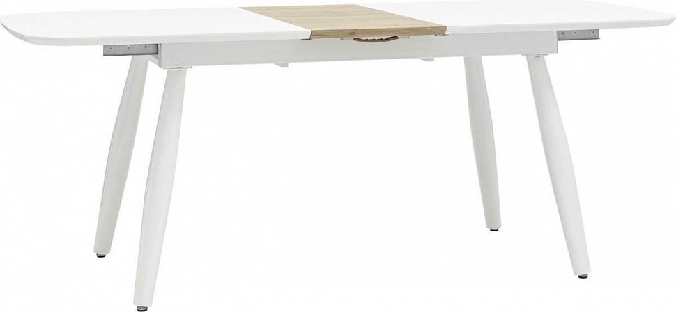 Стол обеденный Чикаго раскладной белый 160-200*90 см Стол обеденный Чикаго раскладной белый 160-200*90 см