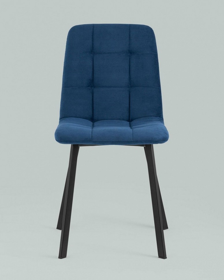 Стул Oliver Square велюр синий