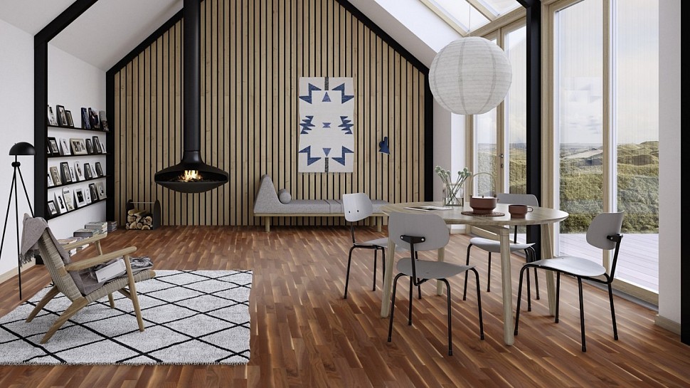 Инженерный штучный паркет BOEN ОРЕХ АМЕРИКАНСКИЙ BALTIC NSN28K6D