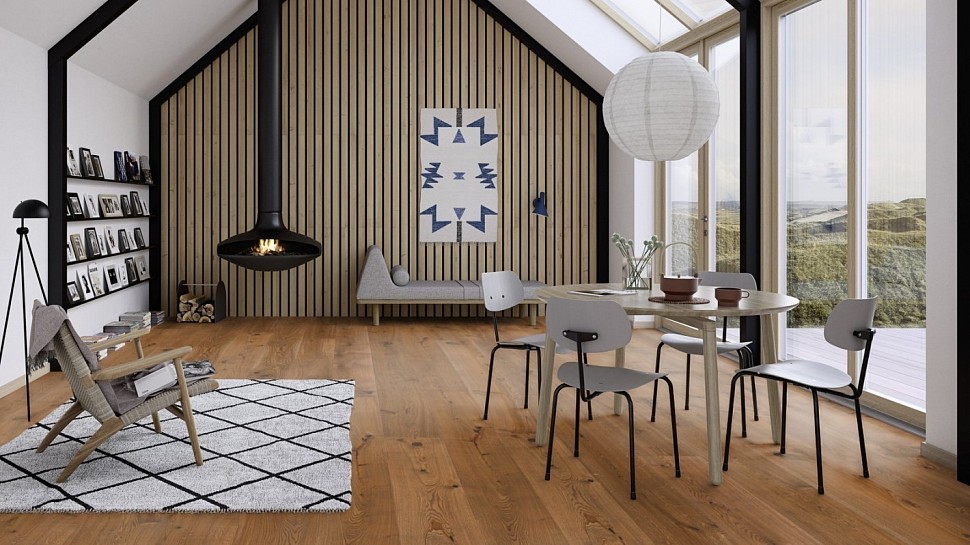 Паркетная доска BOEN ДУБ ANTIQUE EA1YVKWD