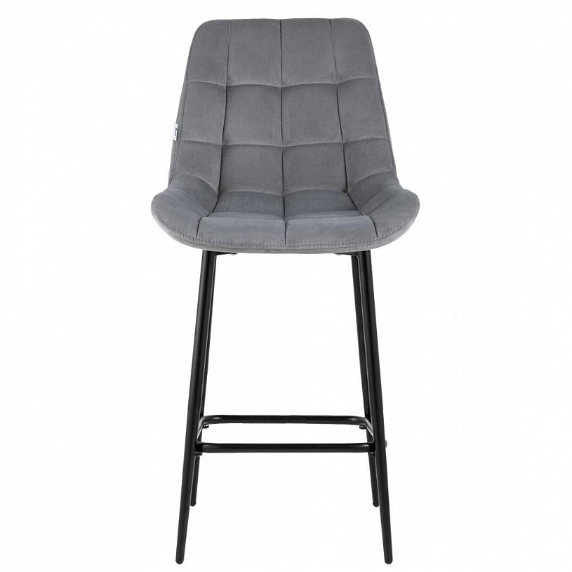 Стул полубарный Флекс велюр серый Стул полубарный Флекс велюр серый